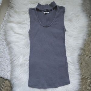 Maurices Slate Blue Ribbed Top Size XS